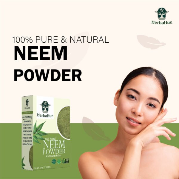 Herbahue Neem & Sandalwood Powder | 100% Natural Face Pack for Acne, Pimples & Glowing Skin | Chemical-Free Herbal Skin Care for Men & Women - Image 5
