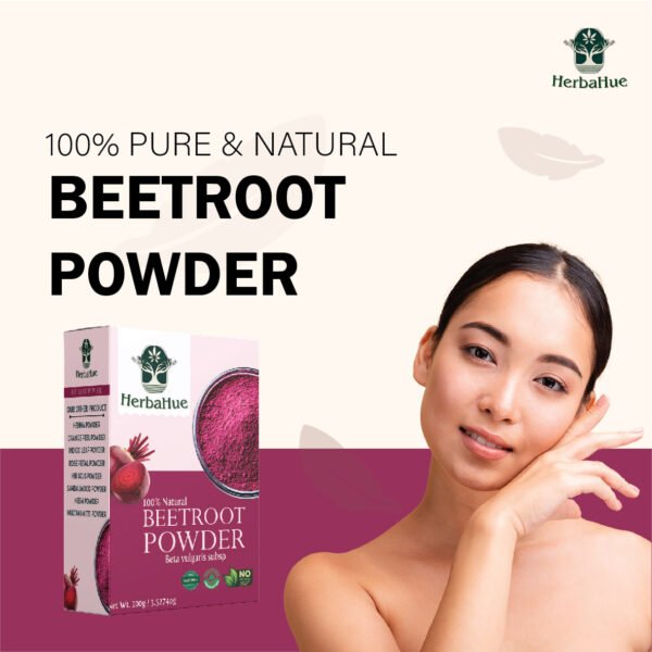 Herbahue Multani Mitti & Beetroot Powder Combo | 100g Each | 100% Natural Face & Hair Pack | Skin Brightening, Oil Control & Detox | No Chemicals, Pure Herbal Care - Image 2
